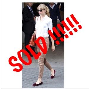 One Wine , one yellow ,summer and comfy flats